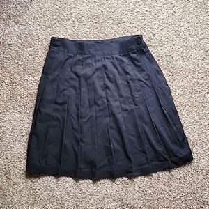 Vintage Black Pleated Skirt
